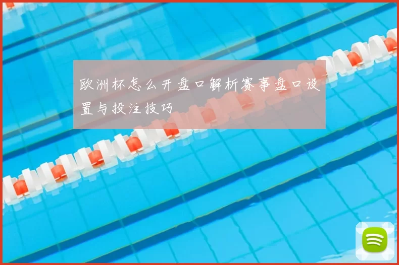 欧洲杯怎么开盘口解析赛事盘口设置与投注技巧