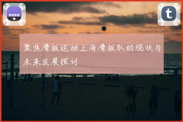 聚焦滑板运动上海滑板队的现状与未来发展探讨