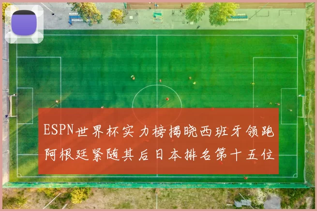 ESPN世界杯实力榜揭晓西班牙领跑阿根廷紧随其后日本排名第十五位