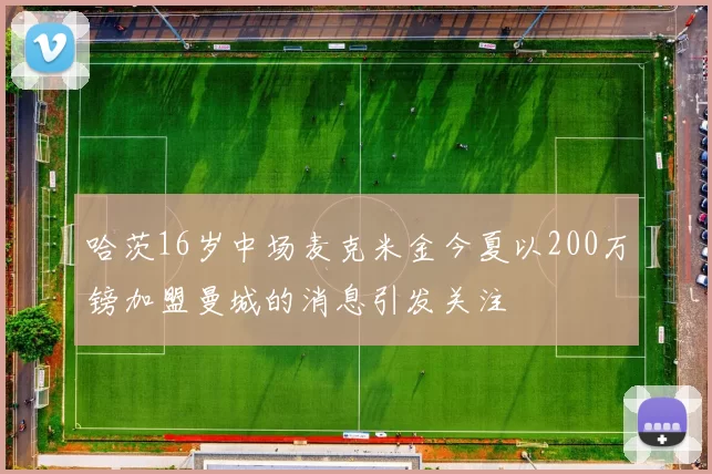 哈茨16岁中场麦克米金今夏以200万镑加盟曼城的消息引发关注